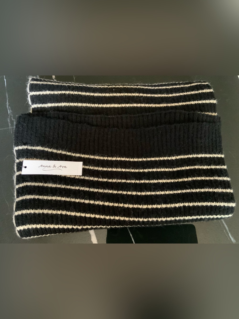 Anna & Ava Striped Knit Scarf
